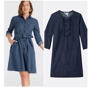 2 Draper James Dark Blue Denim Dress